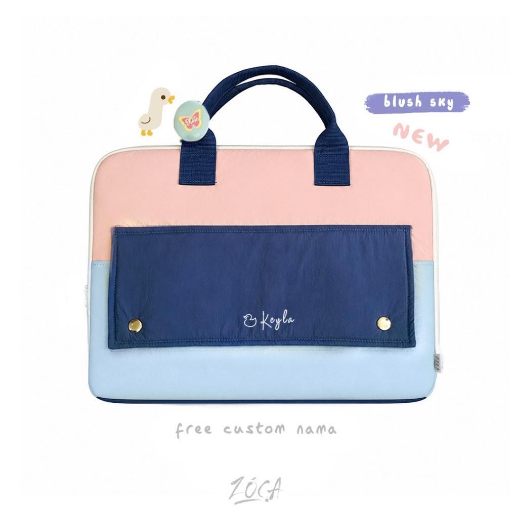 Terlaris Zoca Tas Laptop Nara 14" / Tas Laptop Jinjing (Bisa Custom Nama)