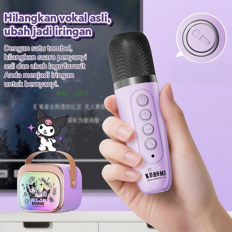 BEST DEALS BEBEKLUCU SANRIO WIRELESS BLUETOOTH MINI MIKROFON & SPEAKER ALL-IN-ONE MESIN KARAOKE