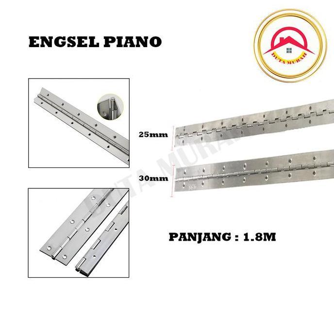 Engsel Piano 1.8 Meter / Engsel Lemari besi dapur / Engsel Lemari Per 1.8M