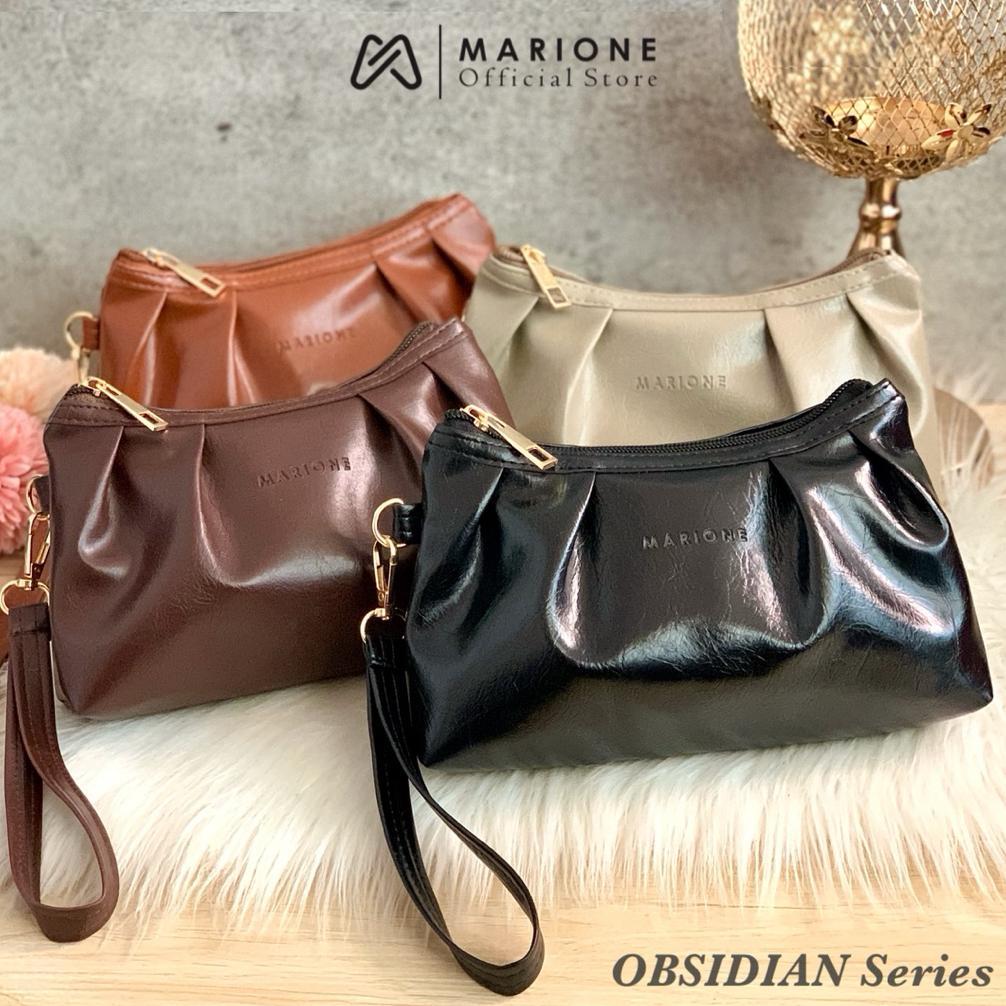 VALUE PACK MARIONE - DOMPET OBSIDIAN DOMPET SERBAGUNA POUCH HP BESAR UANG KERTAS MAKE UP MASUK POUCH