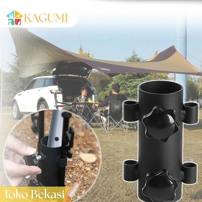 Kagumi Pemegang Batang Tenda Stand Holder Tiang Tenda Camping Bracket Tiang Flysheet Tenda Camping O
