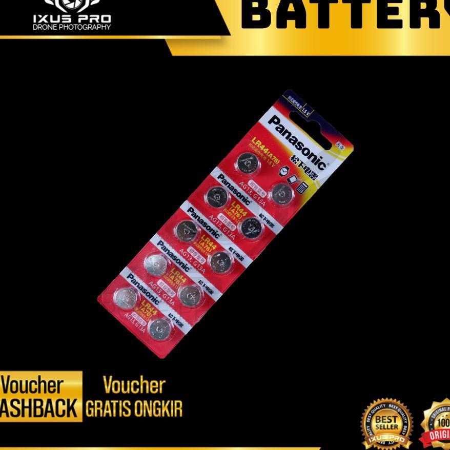 Panasonic Baterai Lr44 - Battery Lr44 1Strip (Isi 10Pcs Battery )