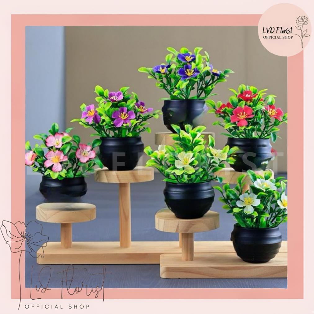 Big Promo Lvd Pot108 Tanaman Plastik Bunga Seruni Mini Tanaman Hias Artificial Dekorasi Rumah Murah 
