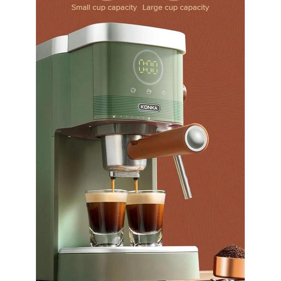 Konka Retro Green 3in1 Coffee Maker Mesin Kopi Espresso NTC 20 Bar