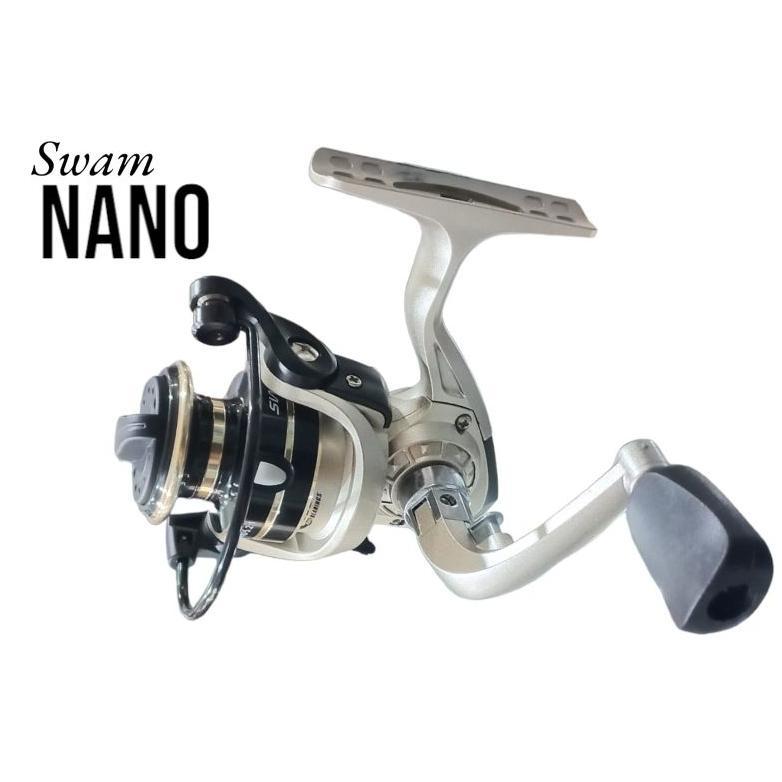 TERBARU REEL PANCING/KEREKAN PANCING SPINNING MINI SWAN NANO 050 (6 BALL BEARINGS)