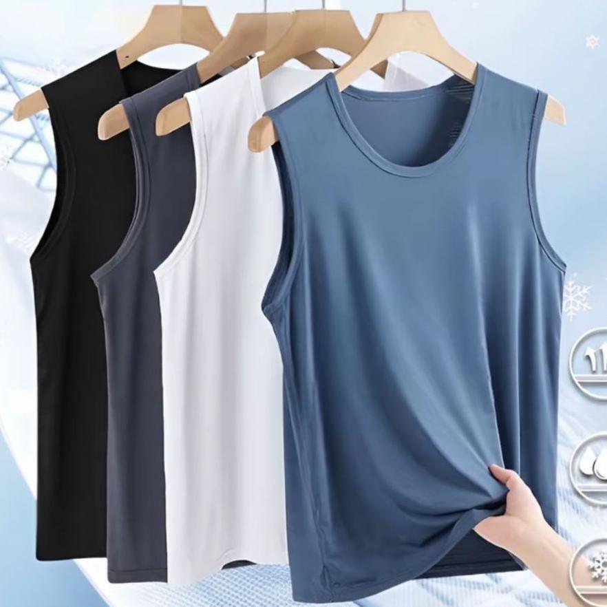 Paket Hemat 4 Pcs Singlet Pria Dewasa Import Slim Fit Kaos Kutang Pres Body Tangtop Cowok Viral