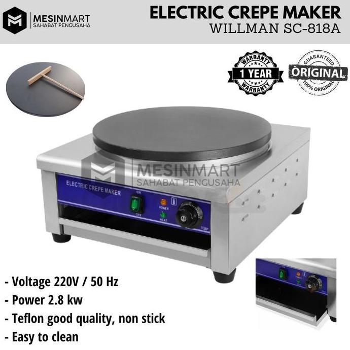 Electric Crepe Maker Mesin Crepes Listrik / GAS WILLMAN