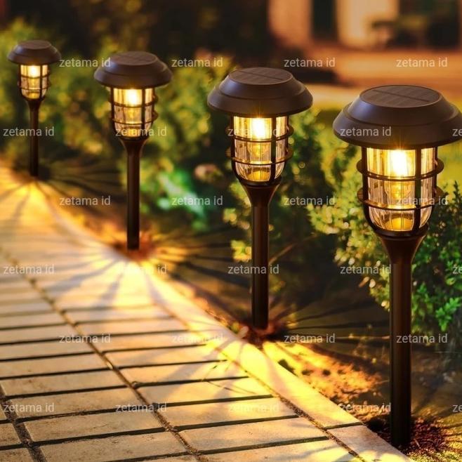 Lampu Taman Solar Cell Sensor Lampu Lampion Taman Tancap Garden Light
