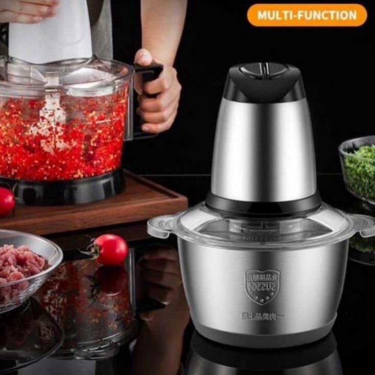 Z3 Blender Daging Stenlis / Penggiling Daging / Penghancur Daging  , Cabe, Bawang Dan Serbaguna