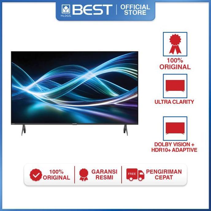 (Good) SMART TV SHARP4TC43HJ6000I 43 INCH. LED UHD SMART TV. DOLBY ATMOS AUDIO