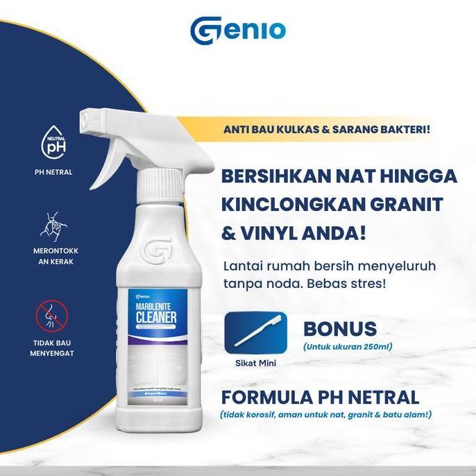 Fullcline- New Genio Marblenite Cleaner - Cairan Pembersih Nat, Granit, Vinyl, Keramik Rumah Tangga 