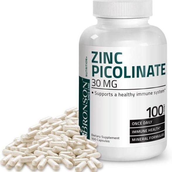 Kitman- Bronson Zinc Picolinate 30 Mg, 100 Capsules