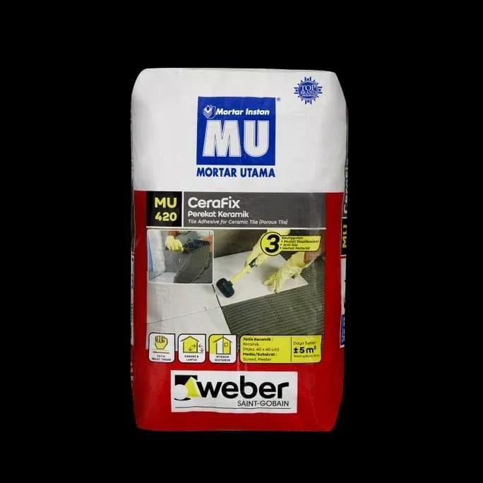 Efni- Mu 420 Mu420 Semen Instant Instan Mortar Utama Pasang Perekat Keramik