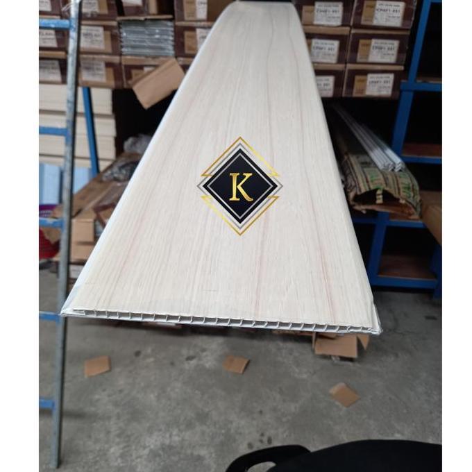 Pilihan- Plafon Pvc Premium Coklat Marmer Glosy Panjang 6 Meter 8Mm  Pengganti Gypsum Aplus A Plus J