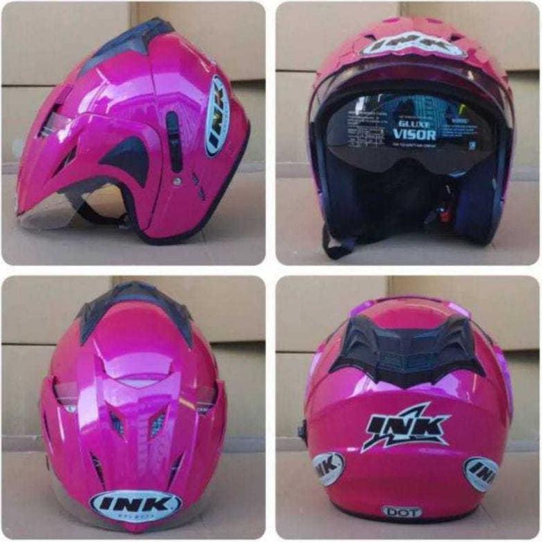 TERBARU HELM INK DOUBLE KACA DOUBLE VISOR BASIC HRK SNI