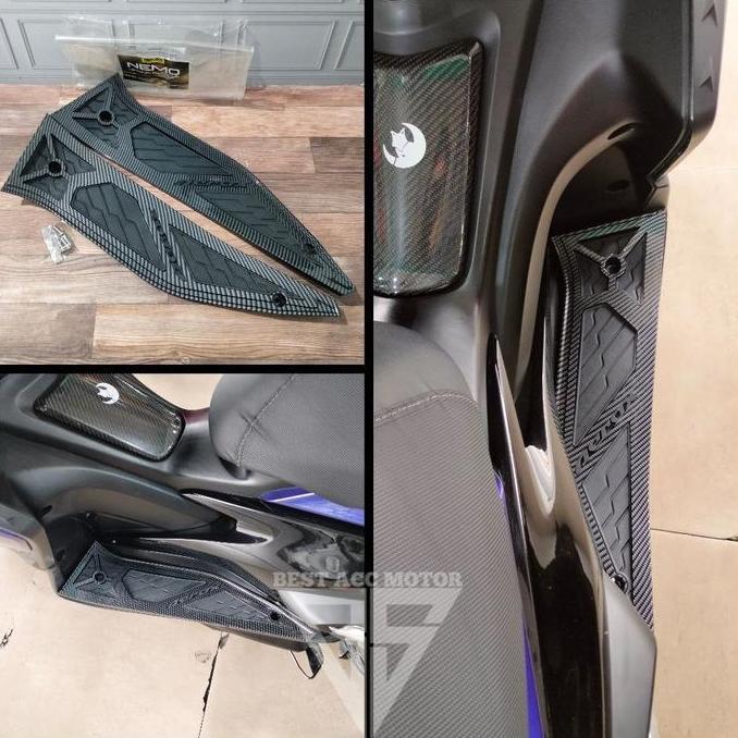 Promo Bordes Karpet Pijakan Kaki Aerox 155 Old 2017 2018 2019 2020 Carbon