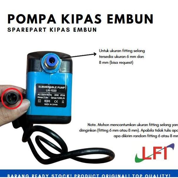 Trikon- Sparepart Pompa Air Kipas Embun