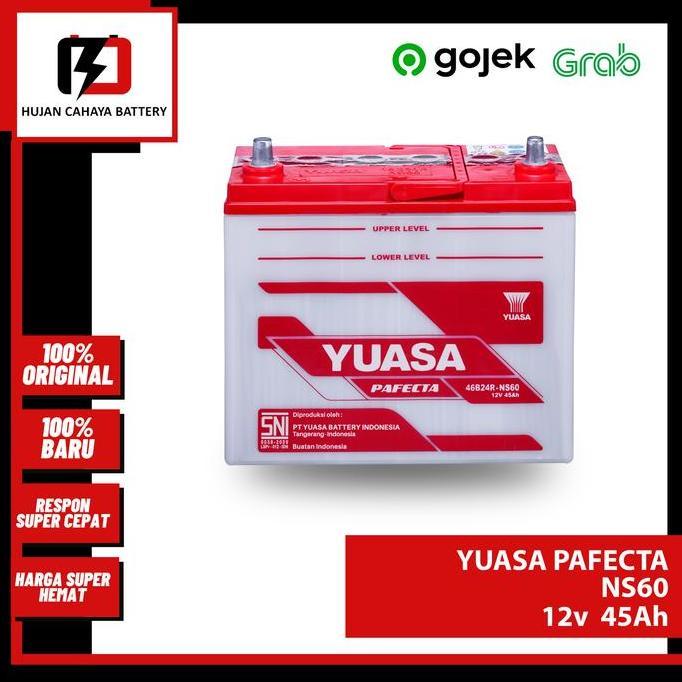 Aki Mobil YUASA PAFECTA NS60 / NS-60 / NS 60 - Aki TOYOTA AVANZA
