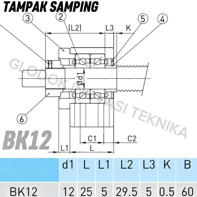 Ballscrew End Support Bkbf12 Bkbf Bk12 Bf12 Bk Bf 12 Ball Screw Pillow Bearing Set Cnc Dudukan