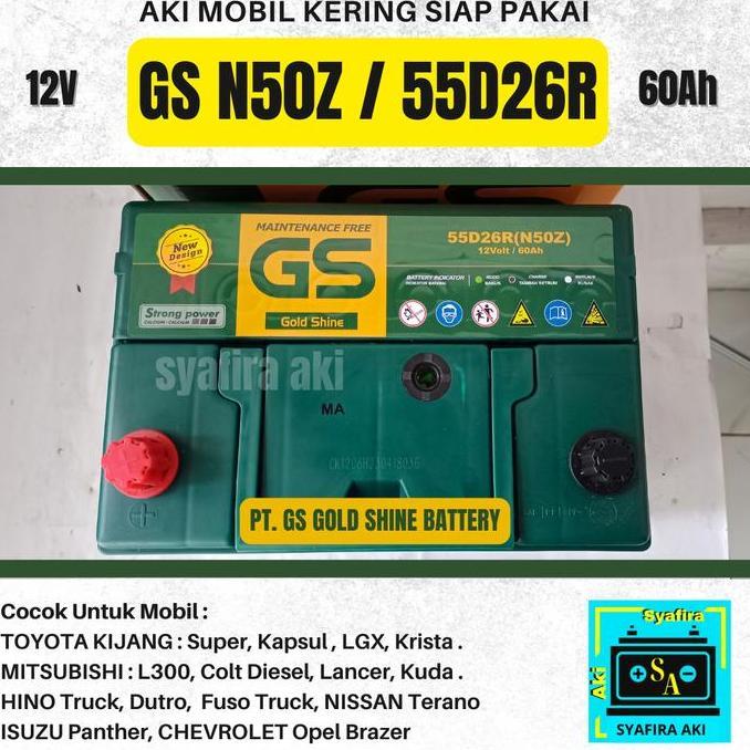 Aki Mobil Kijang LGX, Kijang Krista, Kijang Kapsul N50Z GS MF