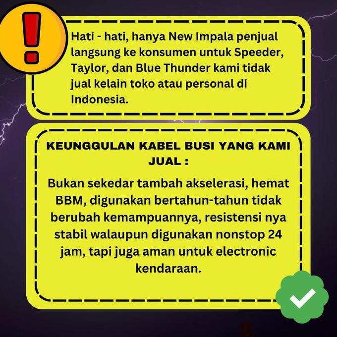 Kabel Busi Toyota Starlet 4EFTE Turbo 11 MM