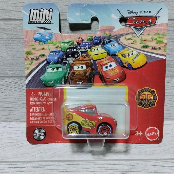 DISNEY CARS MINI RACER - RACE & RESCUE LIGHTNING MCQUEEN MDLS27