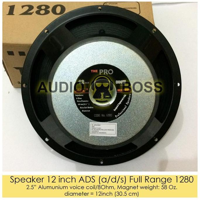 Speaker ADS Full Range 12 inch 1280 - Speaker ADS 12" Full Range 1280 Diskon