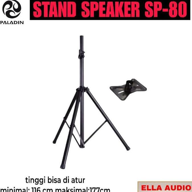 periperwy/ Stand Speaker Paladin SP-80 Tripod Speaker Kaki 3 Diskon