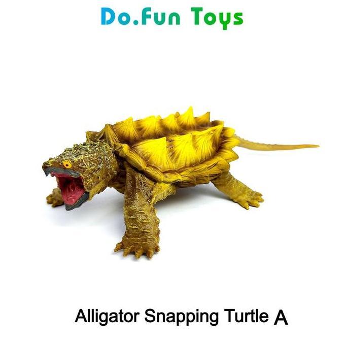 mainan - Alligator Snapping Turtle Animal Figure / Miniatur Kura-Kura Aligator Diskon