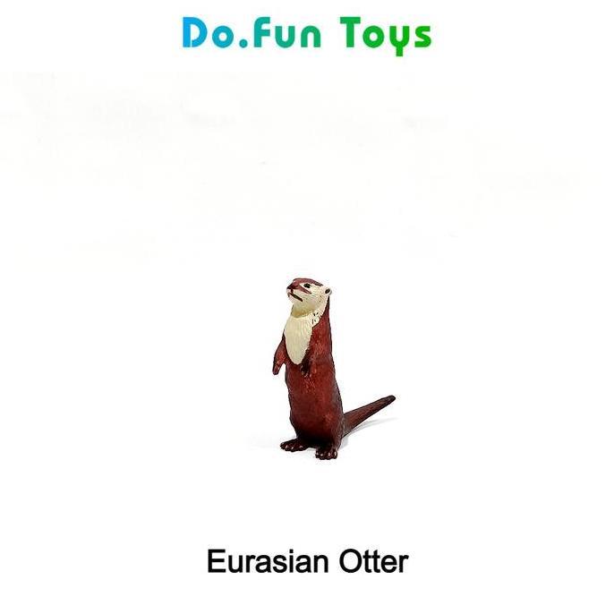 mainan - Eurasian Otter Animal Figure / Miniatur Mainan Berang-Berang Eurasia Diskon