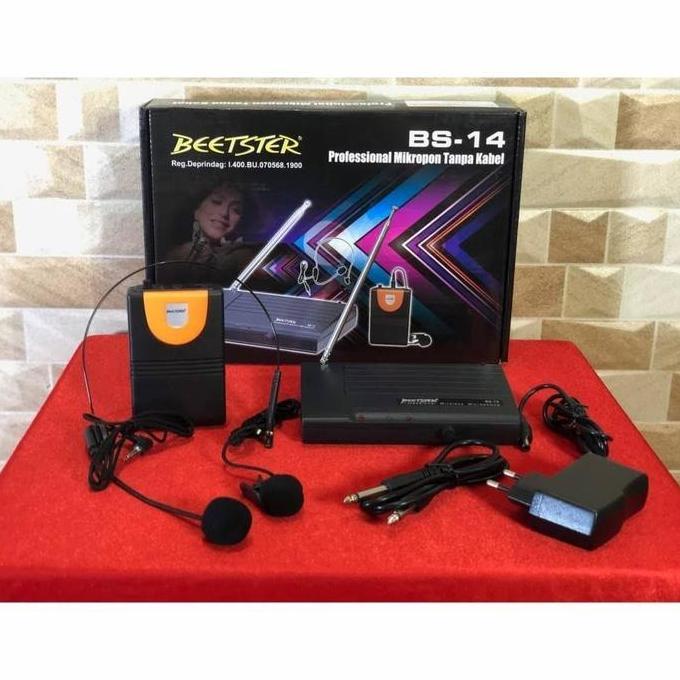 microphone Bando dan Jepit wireless Beetster