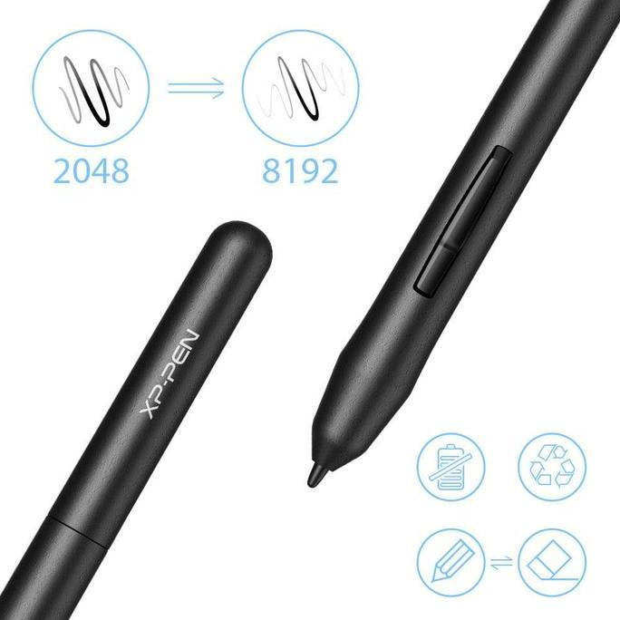 Rexcom- Xp Pen Star 03 V2 Drawing Pen Tablet 8192 Pressure Level Garansi 2 Thn