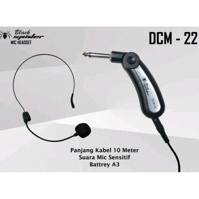 Mic Bando kabel Black spider DCM 22 mic kabel