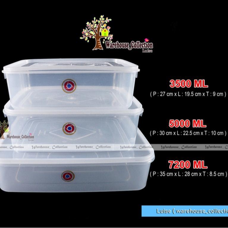 Sealware 3500Ml, 5000 Ml Dan 7200Ml Plastik Transparan / Kotak Kue Donat Plastik Oriplast / Thinwall
