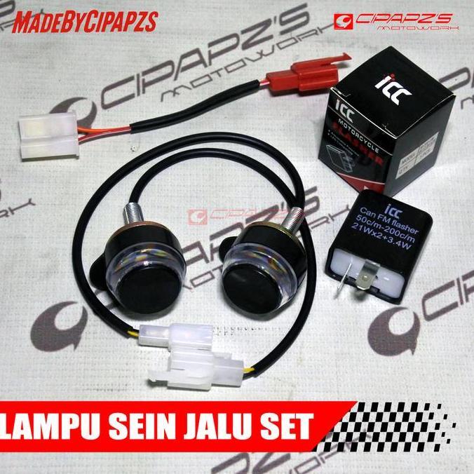 * LAMPU SEIN LED JALU STANG LAMPU SEIN BELAKANG MOTOR CIPAPZS MOTOWORK //