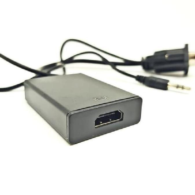 SKU-1035 CONVERTER KABEL VGA MALE TO HDMI FEMALE AUDIO / VGA TO HDMI Hdtv Pc Vga ke Tv Hdtv / Laptop