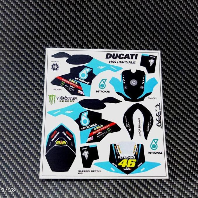 DECAL HOTWHEELS DUCATI PANIGALE ROSSI BA33