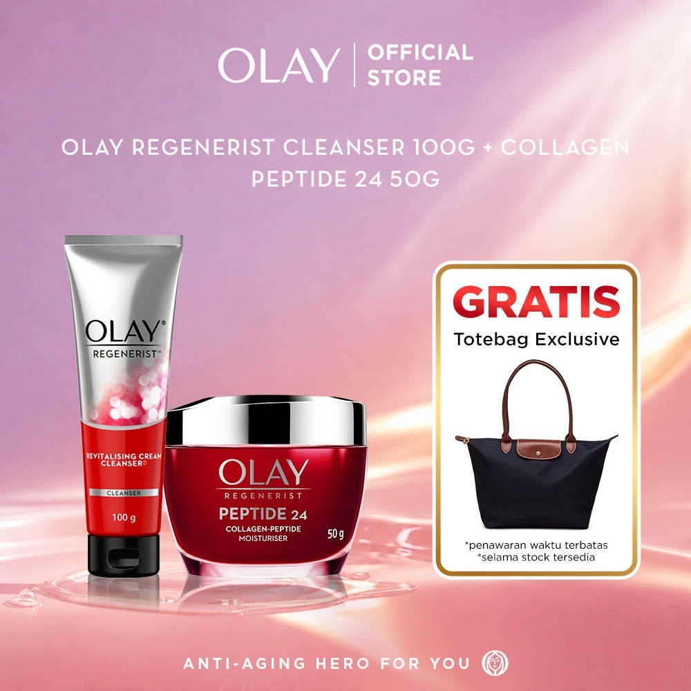 [LIVE EXCLUSIVE] Olay Regenerist Collagen Peptide 24 Moisturizer 50g & Revitalizing Niacinamide Face