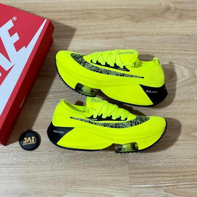 SEPATU SNEAKERS RUNNING NIKE AIR ZOOM ALPHA FLY YELLOW STABILO PRIA TT