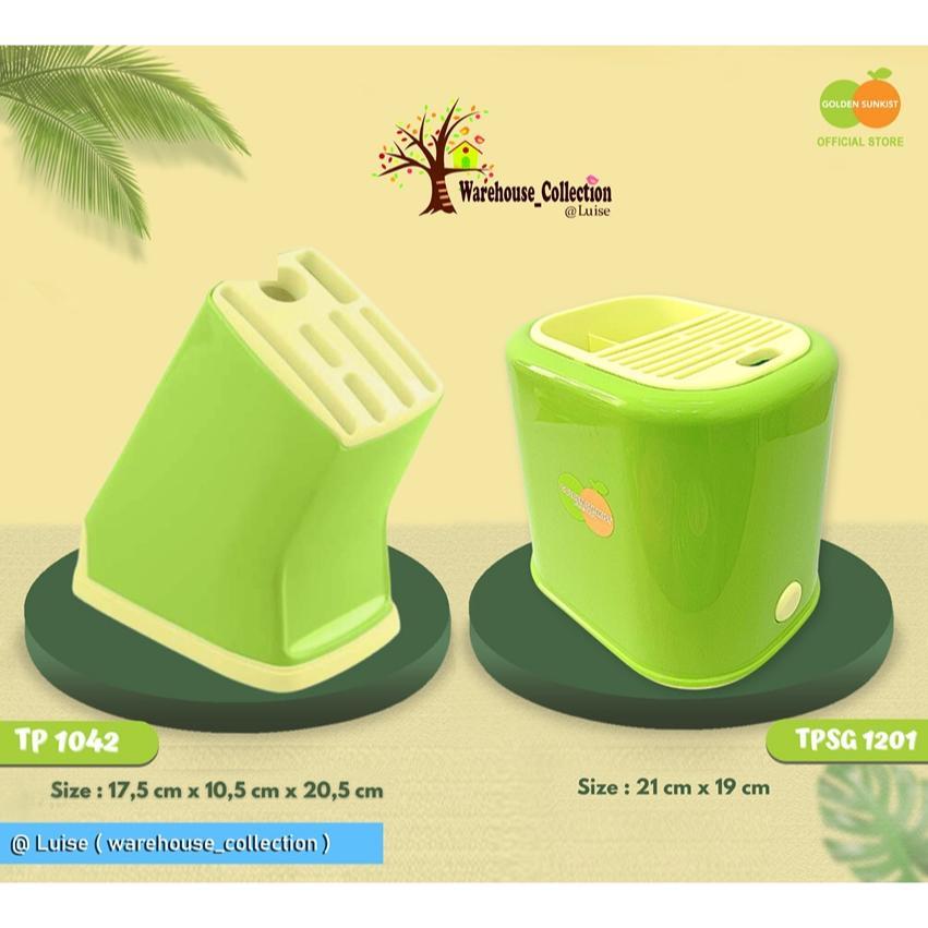 Tempat Pisau Golden Sunkist / Tempat Pisau Dapur/ Tempat Pisau