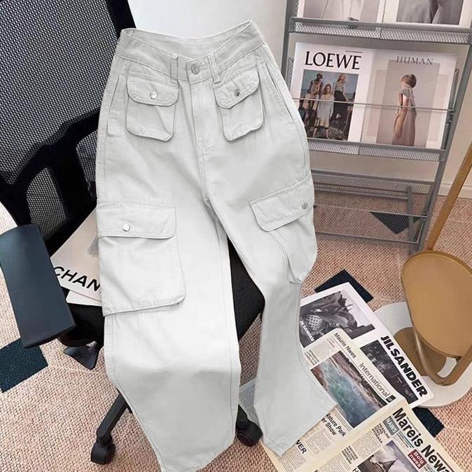BEST SELLER APSHANA JEANS - CELANA CARGO JEANS WANITA HIGHWAIST LOOSE PANTS CELANA JEANS CEWEK CELAN