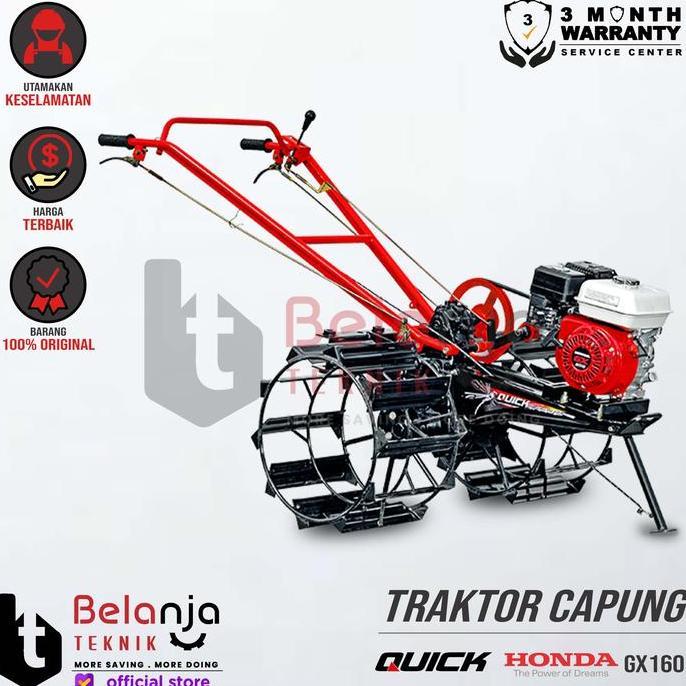 Mesin Traktor - Quick Capung Metal + Mesin Engine Honda GX 160