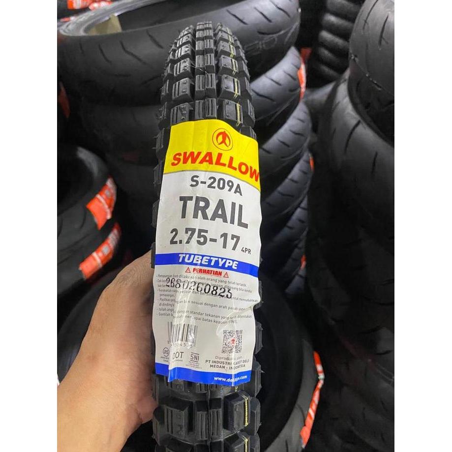 Pneu - [Promo] Sni Ban Swallow 250-17 , 275-17 , 300-17 Trail Tubetype Ban Motor Kembang Tahu Revo, 