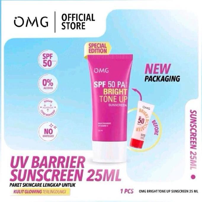 Cream- New- Omg Skincare Paket Lengkap 5In1 / 4In1 Glow / Acne / Peratan Jah