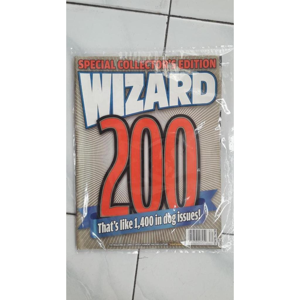 MAJALAH IMPORT : WIZARD NO. 200 - GOLD ANNY. AND SPECIAL EDITION MCS27