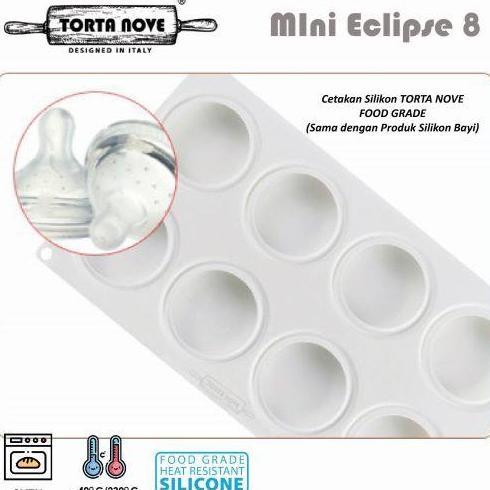 Tedo- Cetakan Kue Silikon Mini Eclipse 7Cm 4.7Cm) Cetakan Cheese Cake Neopolitan Mirror Cake Glaze T