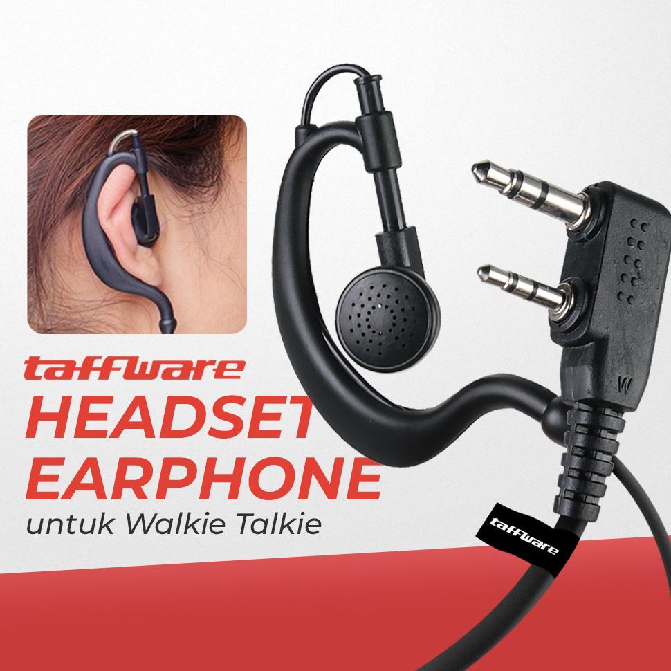 Taffware Handsfree HT / Earphone Headset HT Walkie Talkie Baofeng Berlin Weierwei