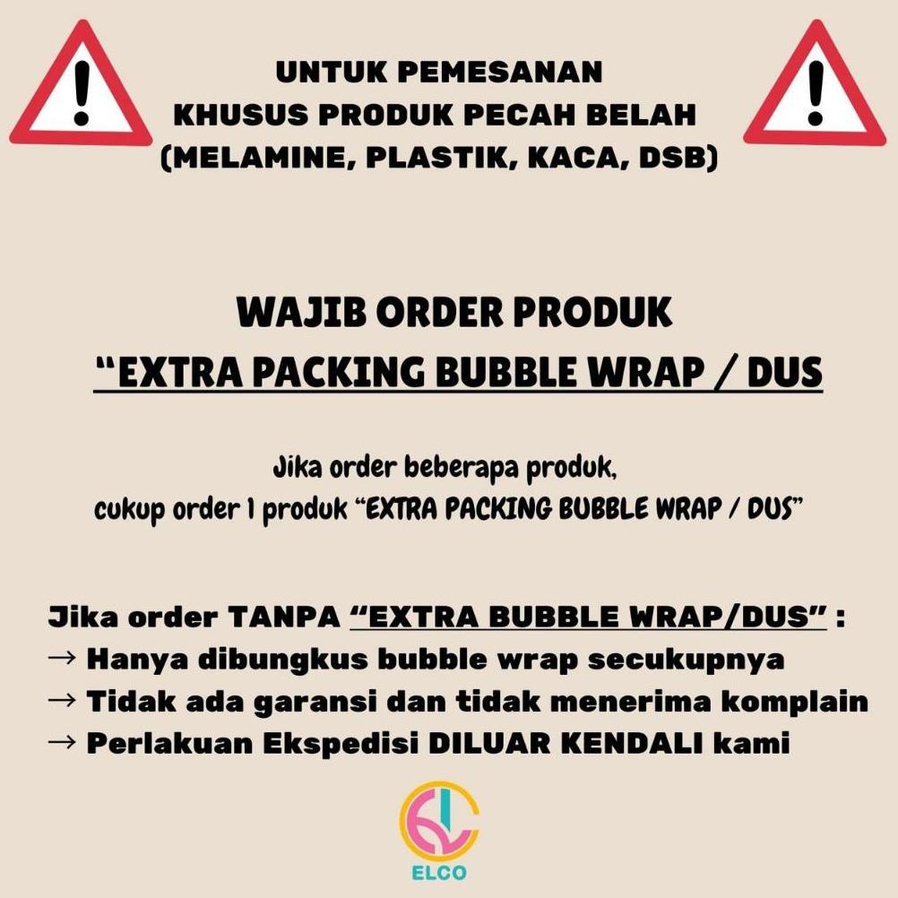 PROMO ELCO Premium Melamine Elephant kids tableware set plate bowl cup spoon / alat makan anak premi