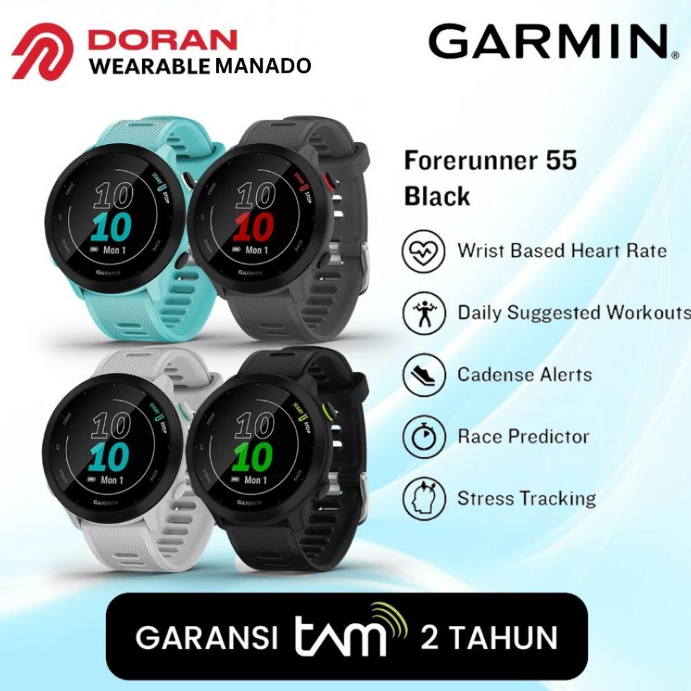 pengiriman cepat Garmin Forerunner 55 Monterra Grey | FR 55 Monterra Grey Original Garansi Resmi TAM