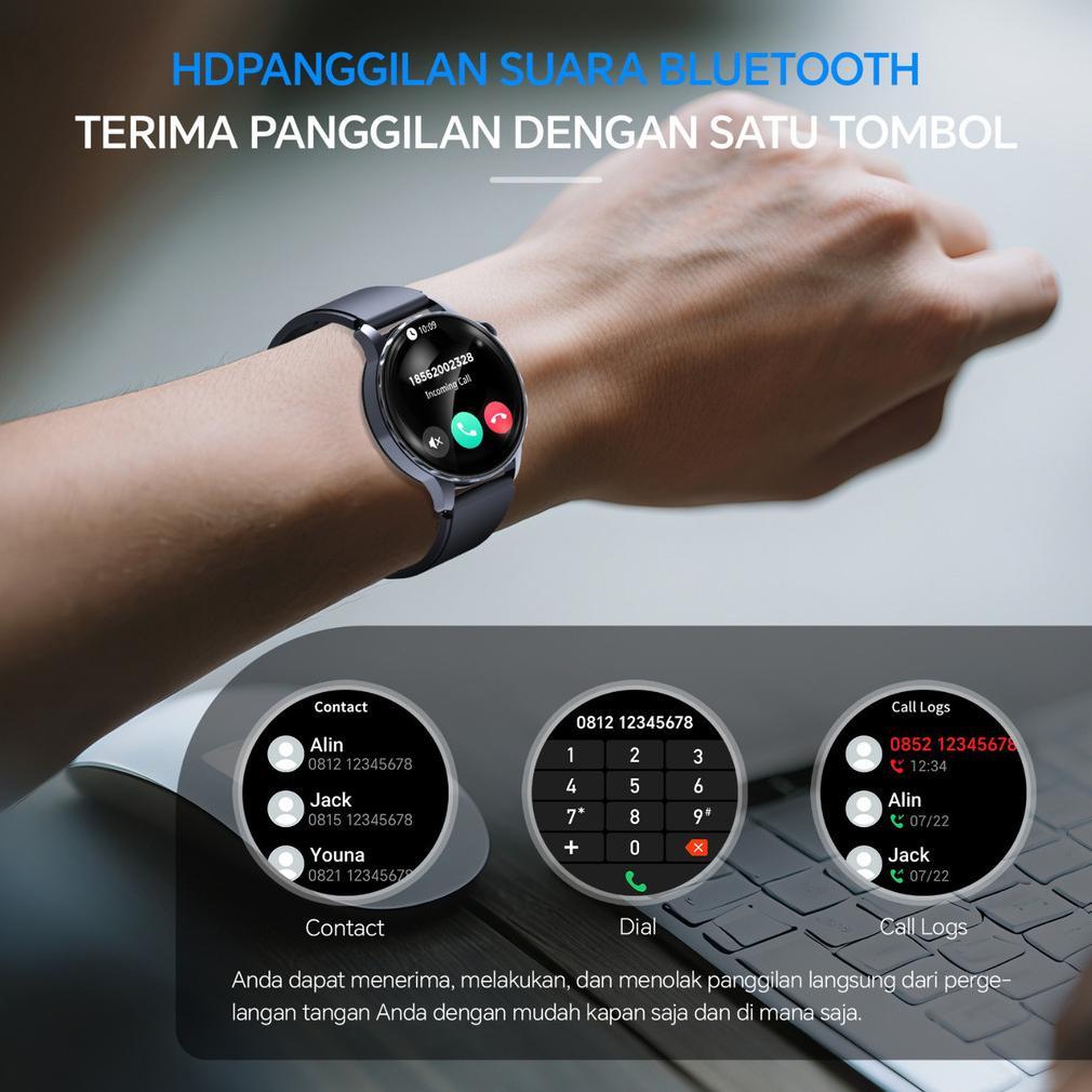 HOT PRODUCT Morein Plus GT2 Smartwatch - Layar AMOLED 1.43'' | Casing Logam | Tahan Air 1ATM | 123 M